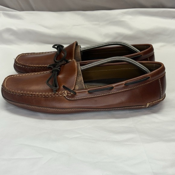 Men's L.L. Bean Bison Double‑Sole Slipper Leather‑Lined Size 12 D New (No Box) - Picture 3 of 16